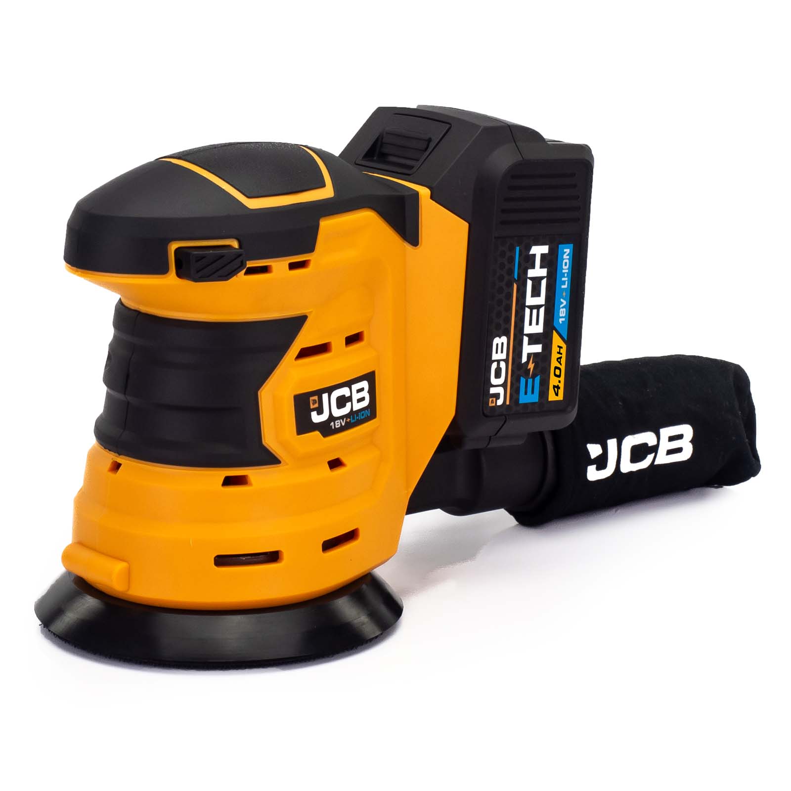 JCB 18V Orbital Sander 4.0ah Lithium-Ion Battery and charger in 20 kit bag | 21-18OS-4X-BG - Image 7