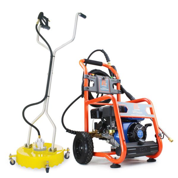 P1 Petrol Pressure Washer 3200psi / 214 bar 18  Rotary Flat Surface Cleaner | P3200PWT+85.403.005