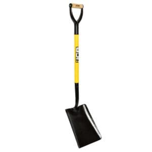 JCB 250 x 300mm Square Mouth Site Master Shovel, Heavy-Duty Steel Blade