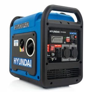 Hyundai 2200W / 2.2kW Petrol Inverter Generator, Pure Sine Wave Output, Lightweight, Quiet Running