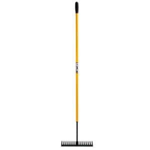 JCB 170cm Contractors Rake, 16 Teeth Carbon Steel
