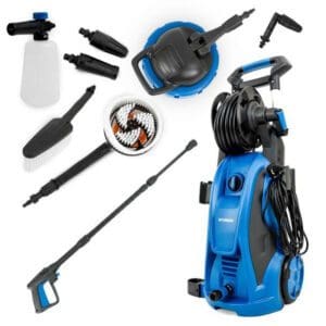 Hyundai 180Bar/ 2610psi Electric Pressure Washer, 8L/min, 2400W High-Performance Jet Wash with Hose & Attachments