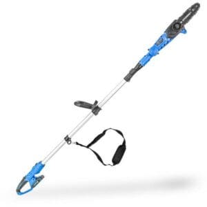 Hyundai 20V Cordless Pole Saw, 2Ah Battery and Charger, Lightweight and Telescopic reach