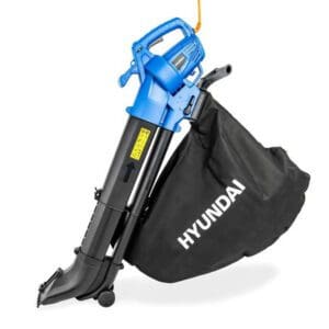 Hyundai 3000w 3-in-1 Leaf Blower, Vacuum, Shredder, 6-Speed, 45L Large Collection Bag, Long 12m Cable
